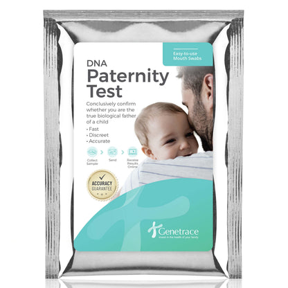 Genetrace DNA Paternity Test Kit | Lab Fees & Shipping Included | At-Home Collection for Father & Child | Results in 1-2 Days