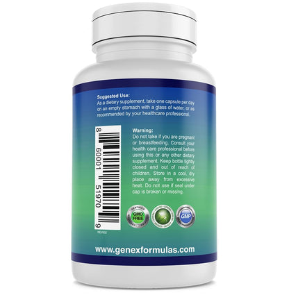 Genex Formulas Nicotinamide 500mg Niacinamide Capsules for Healthy Skin – 100 Count