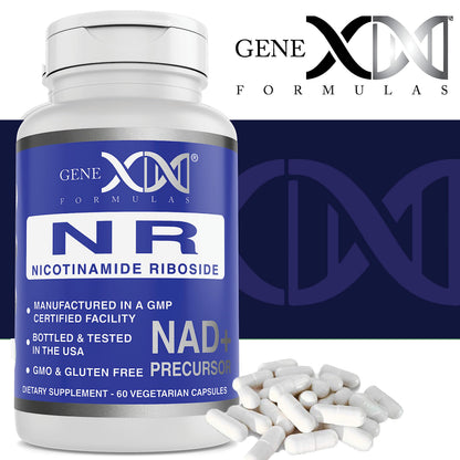 Genex Formulas NR Nicotinamide Riboside 300mg/Serving – 60 Capsules | NAD+ Precursor, GMP-Certified