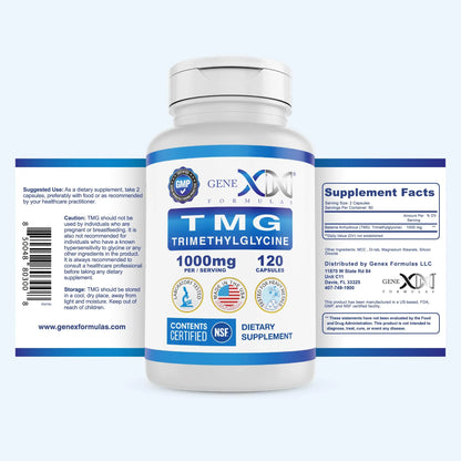 Genex Formulas TMG 1000mg - 360 Capsules | NSF Certified, Gluten Free & Non-GMO BritishVita | Premium UK Vitamins & Wellness Supplements