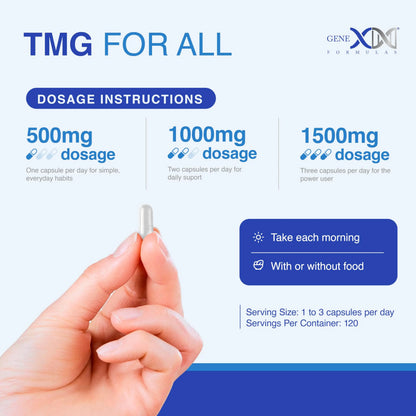 Genex Formulas TMG 1000mg - 360 Capsules | NSF Certified, Gluten Free & Non-GMO BritishVita | Premium UK Vitamins & Wellness Supplements