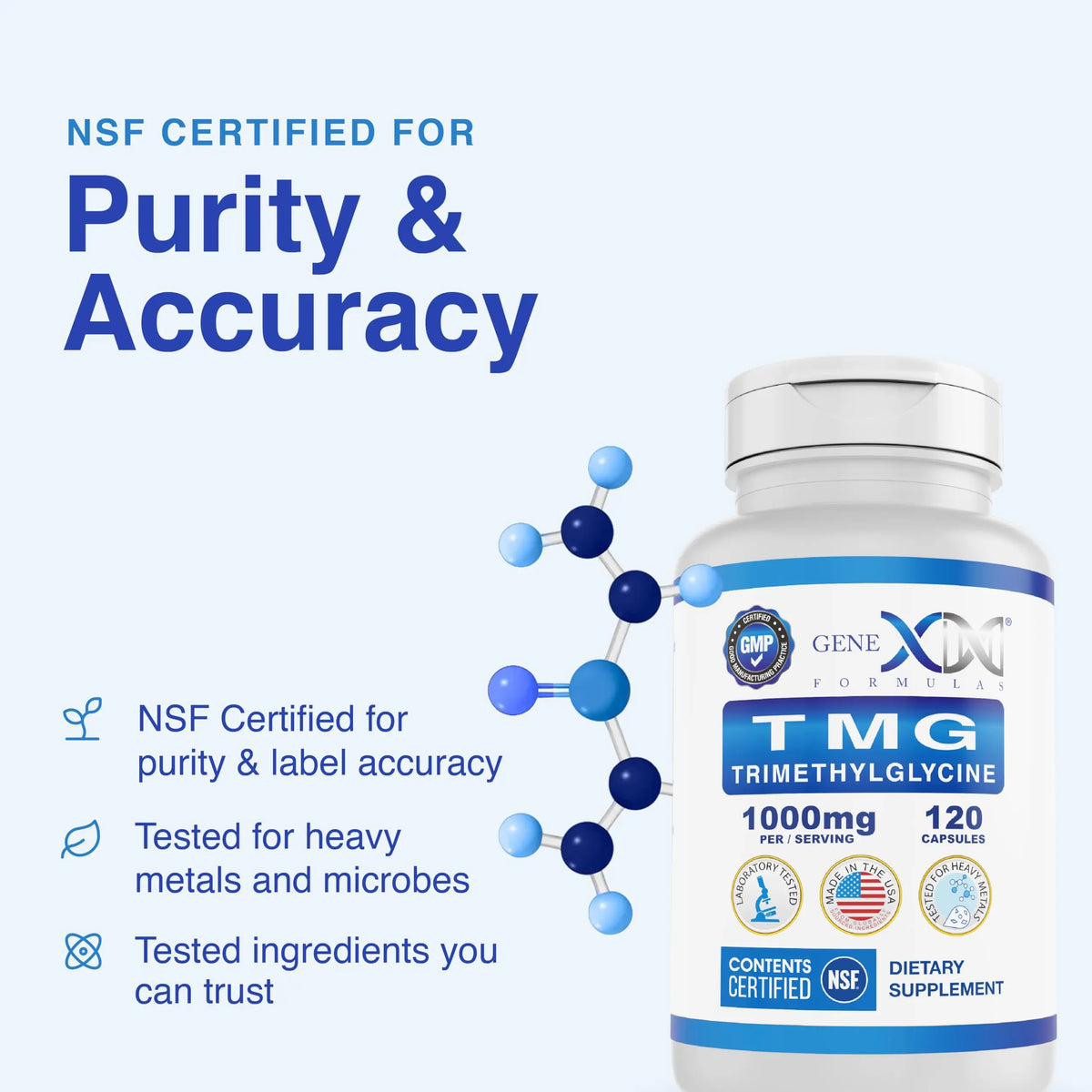 Genex Formulas TMG 1000mg - 360 Capsules | NSF Certified, Gluten Free & Non-GMO BritishVita | Premium UK Vitamins & Wellness Supplements