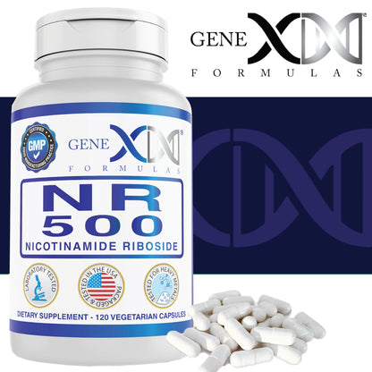 Genex NR Nicotinamide Riboside 500mg – NAD+ Precursor, 120 Caps, GMP-Certified