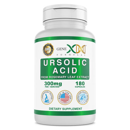 Genex Formulas Ursolic Acid 300mg - 180 Capsules | Rosemary Sourced