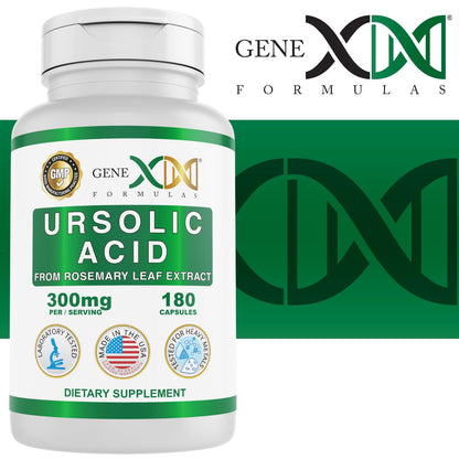 Genex Formulas Ursolic Acid 300mg - 180 Capsules | Rosemary Sourced