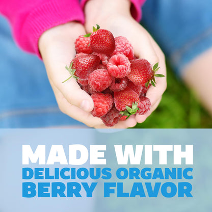 Genexa Kids' Clean Tummy Relief | Dye-Free Berry Chewables for Ages 2-11 | 500 mg Calcium Carbonate