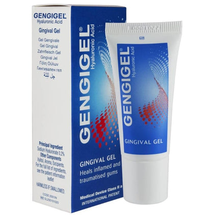 Gengigel Hyaluronic Acid Oral Gel (20ml) – Soothes Mouth & Gum Discomfort, Vegan & Kosher, Paraben & SLS Free