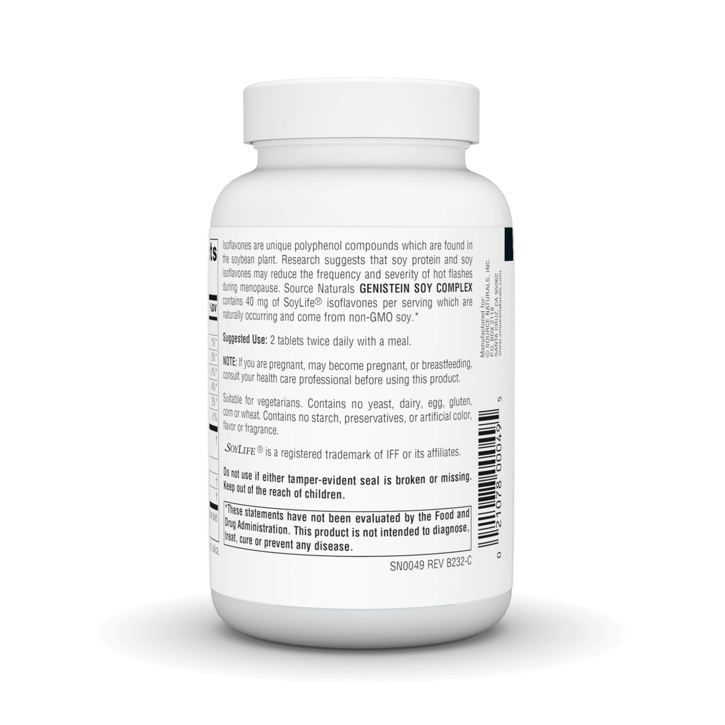 Source Naturals Genistein Soy Complex 40 mg SoyLife - 60 Tablets
