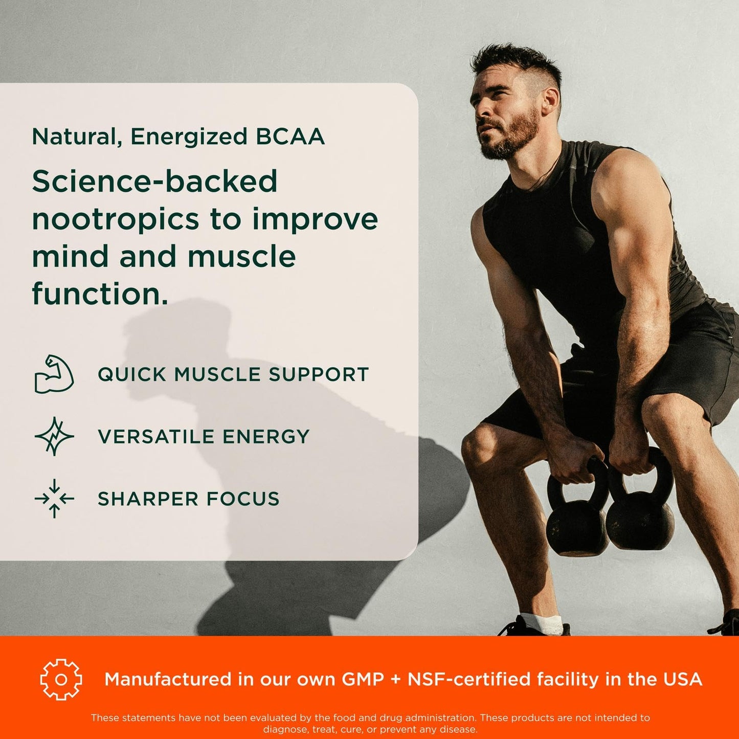 Genius BCAA Powder – 5g Vegan BCAAs, Cognizin & Rhodiola | Pre/Intra/Post Workout Energy & Focus (Grape Limeade)