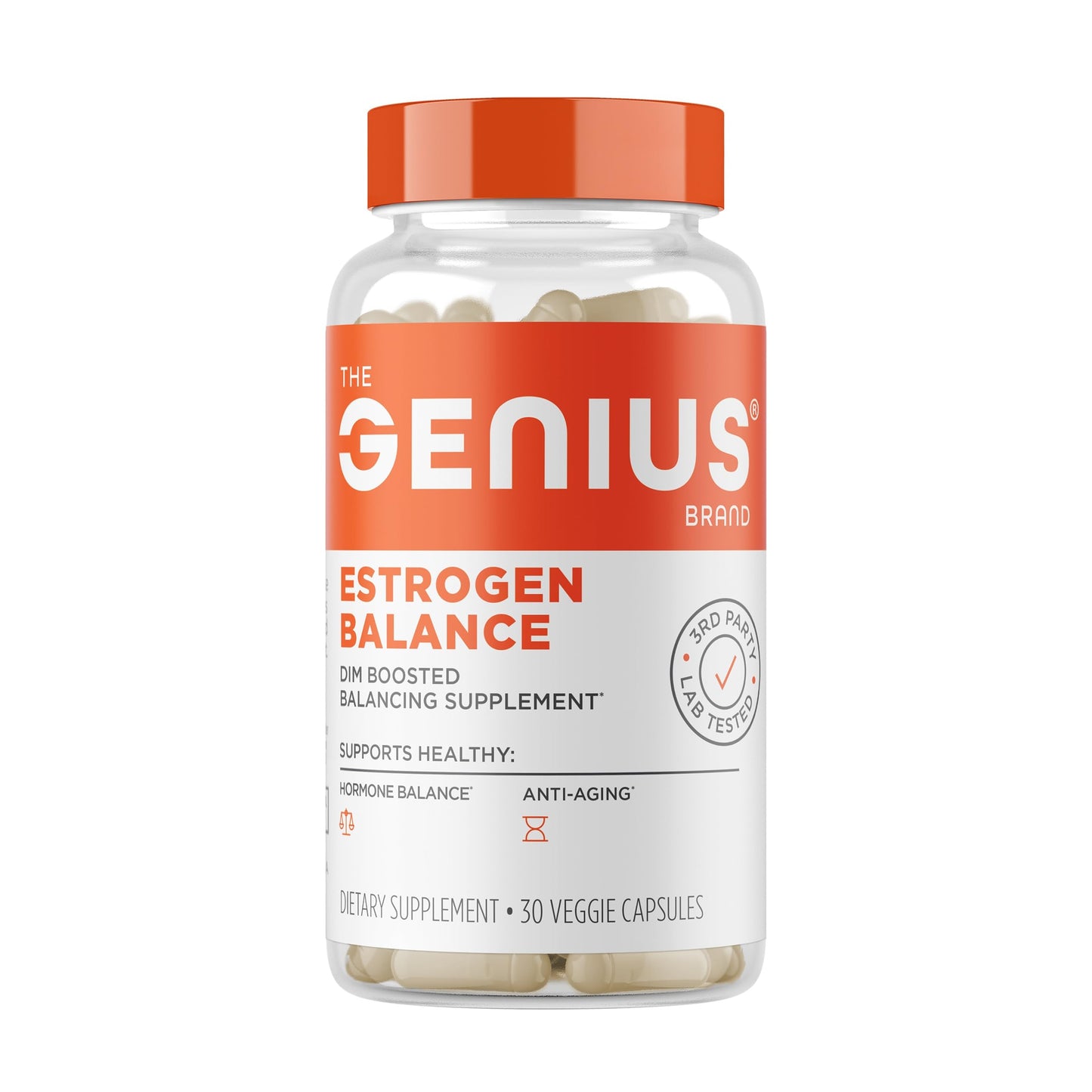 Genius Estrogen Balance | DIM Hormone Support for Men & Women | 30 Capsules