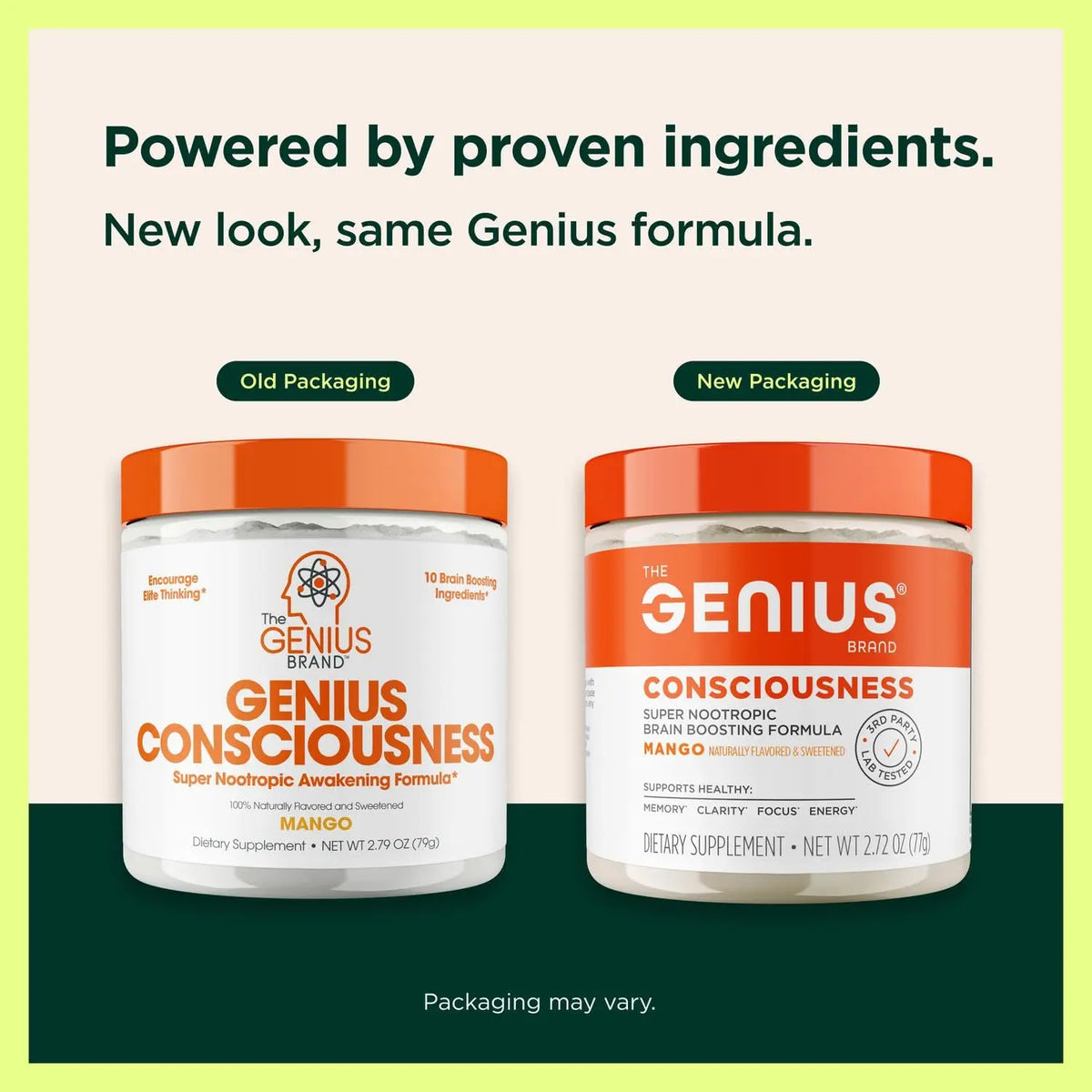Genius Consciousness Mango Nootropic Powder – Focus & Memory | The Genius Brand BritishVita | Premium UK Vitamins & Wellness Supplements