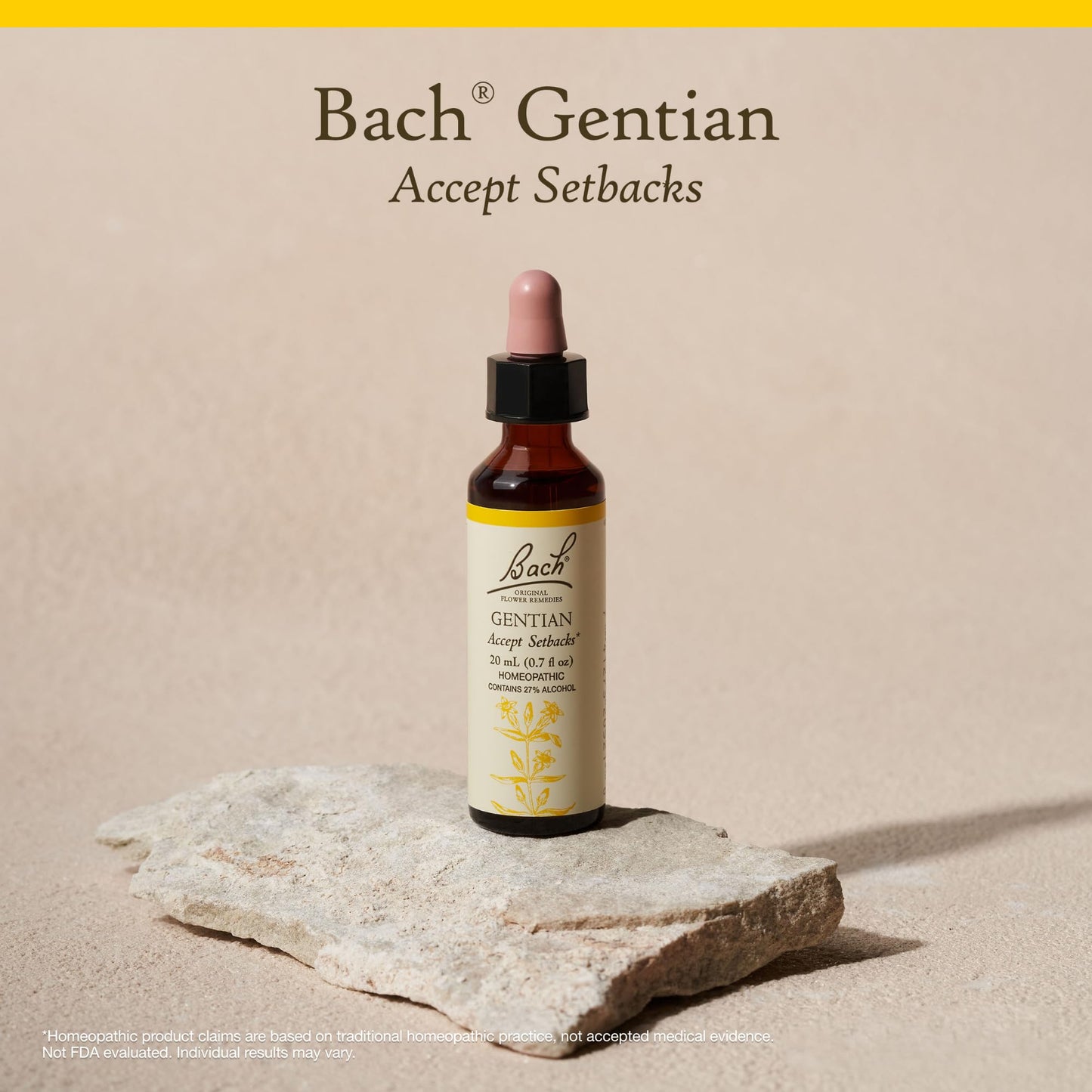 Gentian (Bach Original Flower Remedies) - Accept Setbacks - 20mL Dropper | Vegan, Gluten Free, Sugar Free