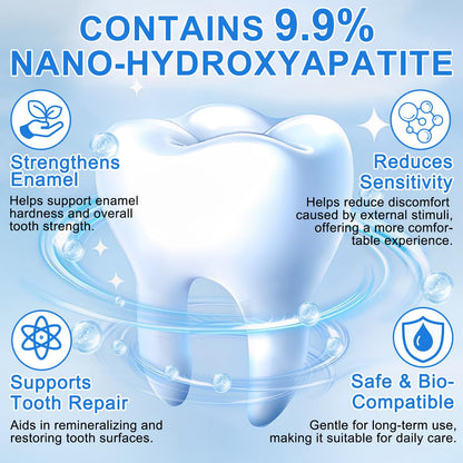 2 Pack Hydroxyapatite Toothpaste for Enamel Protection – Fluoride-Free for Sensitive Teeth, Gentle Mint