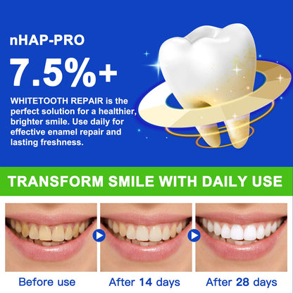 7.5% Hydroxyapatite Toothpaste for Enamel Protection, Tooth Strengthening, Gentle Mint | Fresh Breath & Daily Use