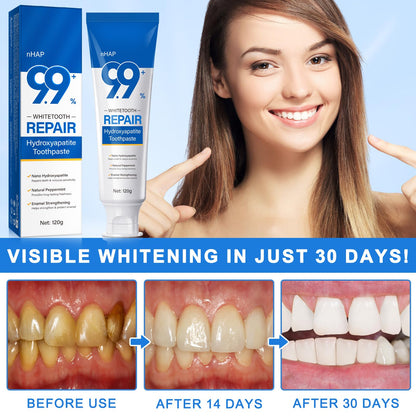9.9% Nano Hydroxyapatite Toothpaste 2Pcs – Gum Care & Whitening (Fluoride-Free)