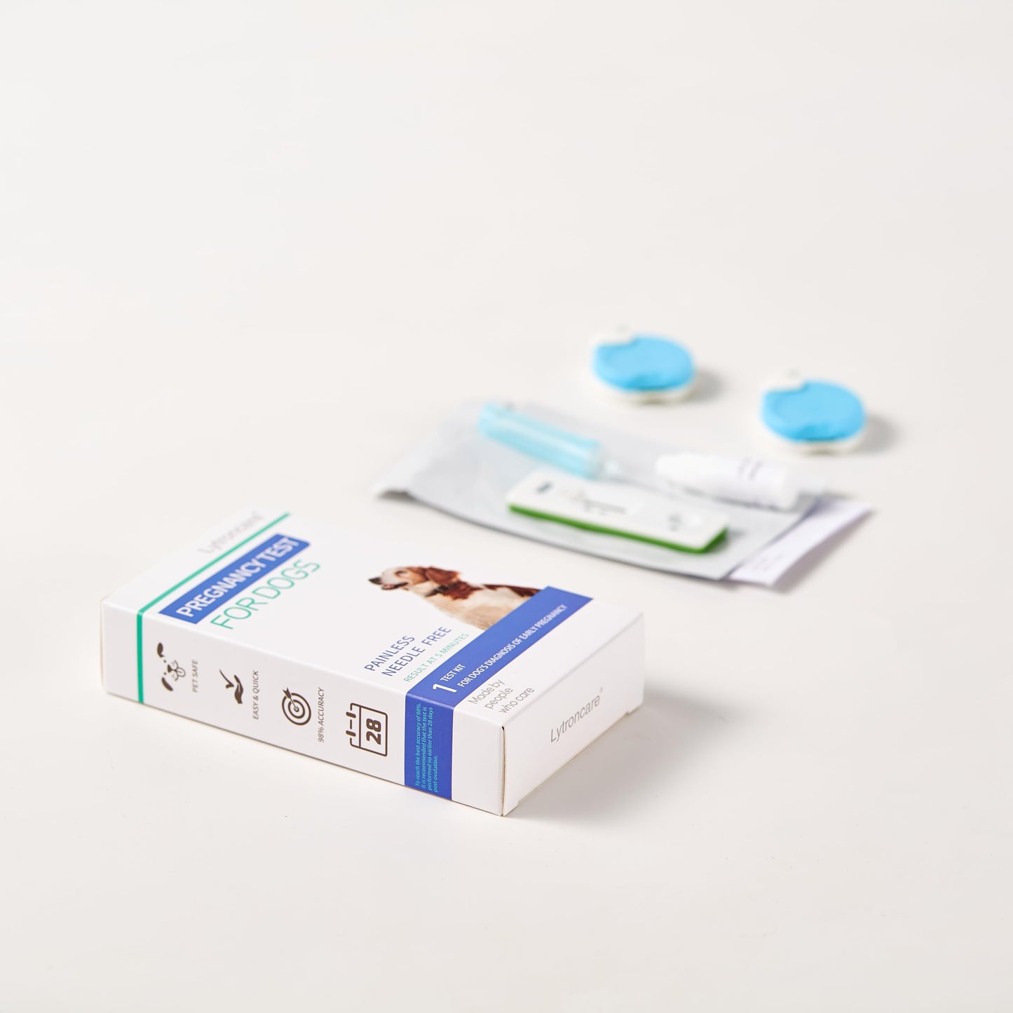 Dog Pregnancy Test Kit at Home - No Blood Draw, 5-Min Results, 98% Reliable