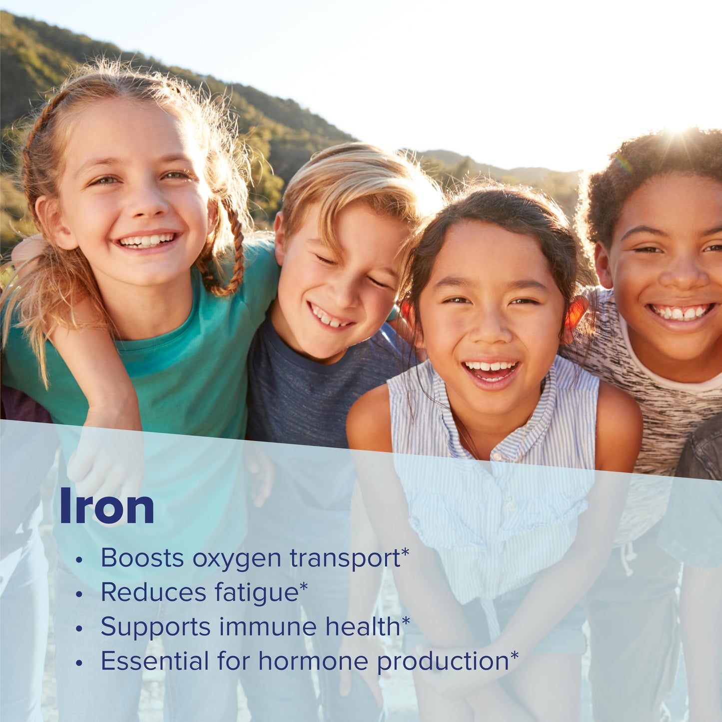 Superior Source Children's Iron 5 mg – Ferrous Fumarate Iron Supplement for Kids | 100 Instant Dissolve Tablets