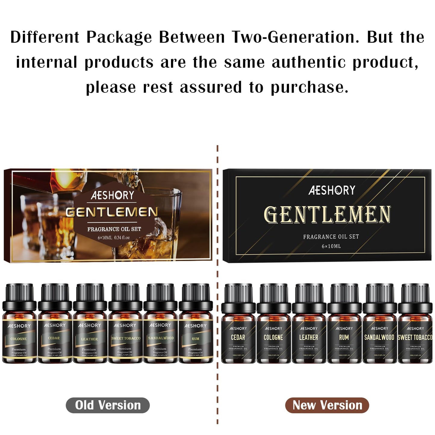 Gentlemen's Essential Oils Set – 6x10ml Fragrance Oils for Candle & Diffuser