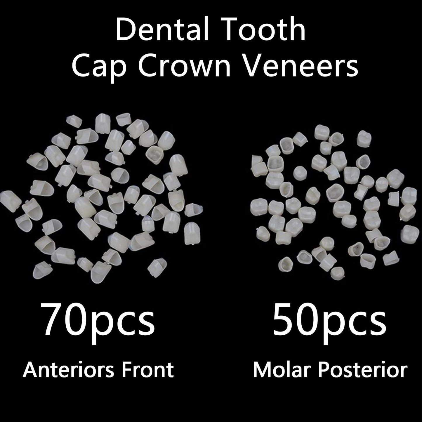 Geodurn Temporary Fake Tooth Caps & Crowns – 120 Pcs for Teaching or DIY