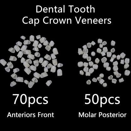 Geodurn Temporary Fake Tooth Caps & Crowns – 120 Pcs for Teaching or DIY