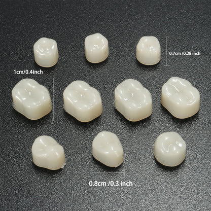 Geodurn Temporary Fake Tooth Caps & Crowns – 120 Pcs for Teaching or DIY