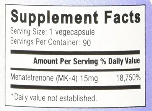 Relentless Improvement Vitamin K2 MK4 15,000 mcg — High-Potency, Soy-Free Vegi-Capsules BritishVita | Premium UK Vitamins & Wellness Supplements
