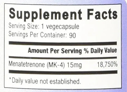 Relentless Improvement Vitamin K2 MK4 15,000 mcg — High-Potency, Soy-Free Vegi-Capsules BritishVita | Premium UK Vitamins & Wellness Supplements