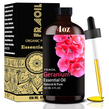 Geranium Essential Oil 4 oz (120 ml) for Diffusers & DIY