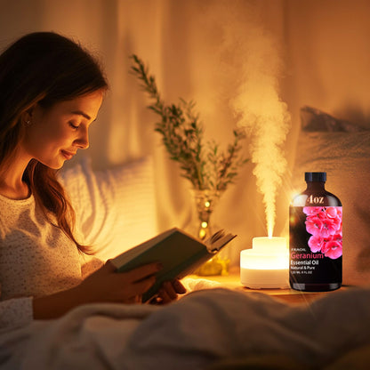 Geranium Essential Oil 4 oz (120 ml) for Diffusers & DIY