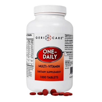 GeriCare One-Daily Multi-Vitamin Tablets Dietary Supplement, 1000 Count (Pack of 1)