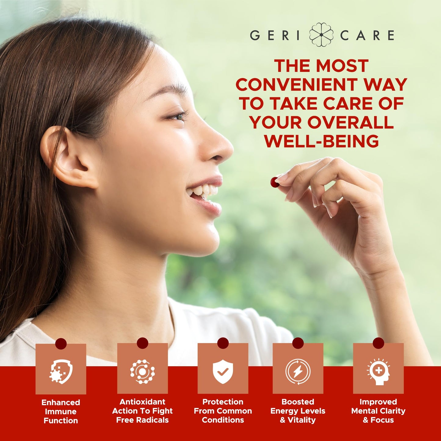 GeriCare One-Daily Multi-Vitamin Tablets Dietary Supplement, 1000 Count (Pack of 1)