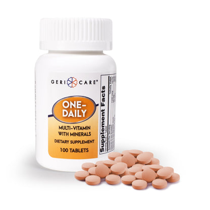 One-Daily Multivitamin with Minerals for Men & Women (100 Tabs) – GeriCare | High-Potency Daily Nutrition