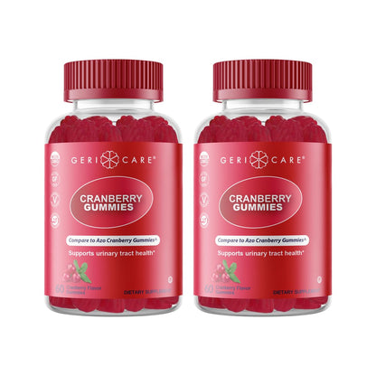 GeriCare Cranberry Gummies – UTI & Bladder Health, Vegan & Non-GMO