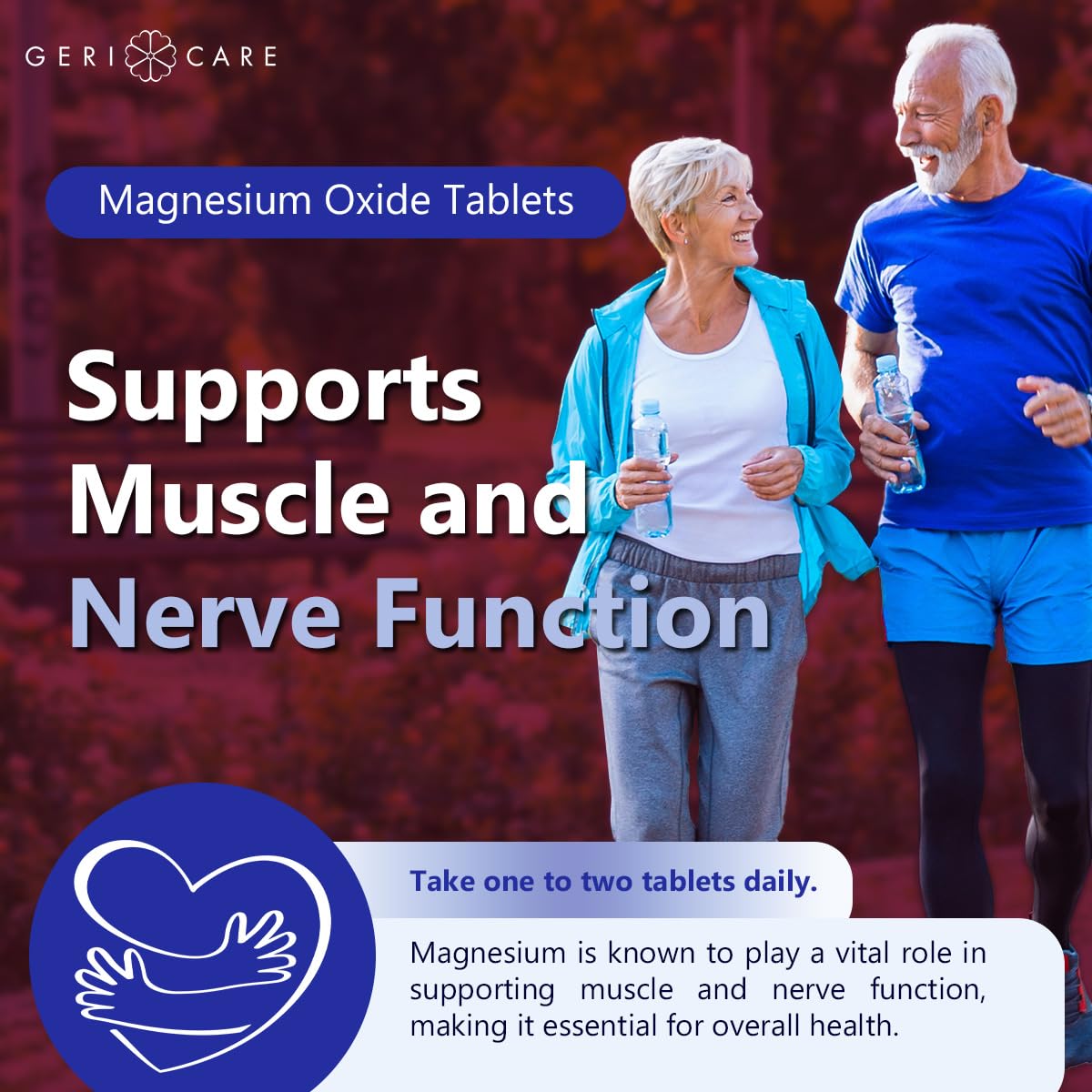 GeriCare Magnesium Oxide 240 mg | 120 Coated Tablets – Essential Mineral Support