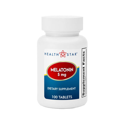 GeriCare Melatonin 5mg Tablets, Balances Nighttime Routine - Helps Adjust to Changing Schedules - Promotes Restful Evenings – Easy-to-Take Tablets, 100 Count (Pack of 1)