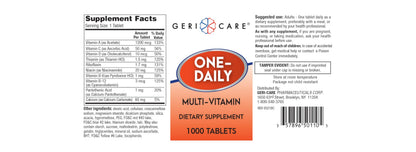 GeriCare Multivitamin Tablets – Bottle of 1000 | Essential Vitamins & Minerals