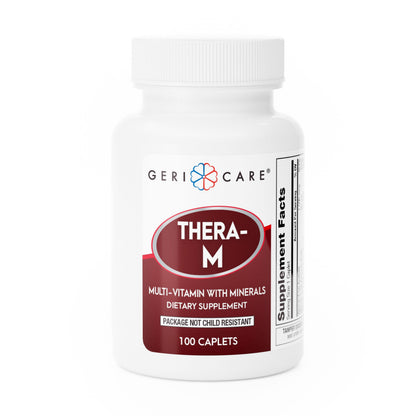GeriCare Thera M Multivitamin Caplets – Maximum Nutritional Support, Antioxidant Protection (100 Count)