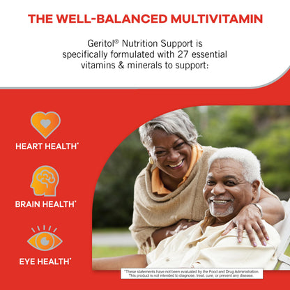 Geritol Multivitamin - 26 Essentials, Gluten-Free, Non-GMO, 40 Tablets