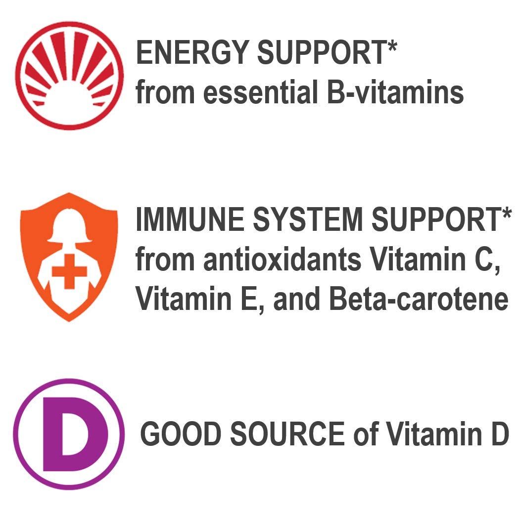 Geritol Multivitamin with 26 Essential Vitamins & Minerals – 100-Count Bottles (Pack of 2)
