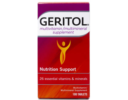 Geritol Complete Tablets 100 Count – Multivitamin with 26 Vitamins & Minerals