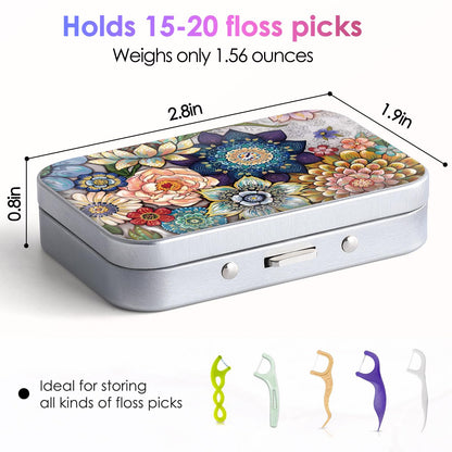 Gerkia Dental Floss Portable Case – Travel-Ready Floss Dispenser (Alphabet 3-Piece Design)