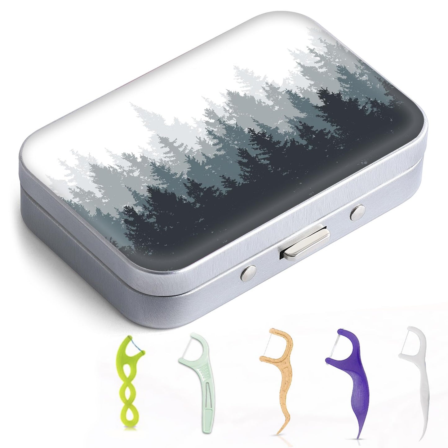 Gerkia Dental Floss Portable Case – Travel Floss Dispenser & Floss Picks Storage | Ink Tree