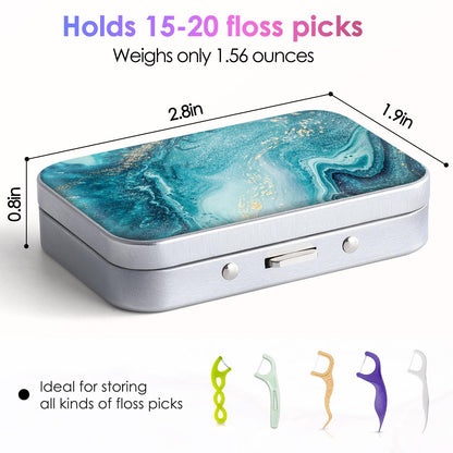 Gerkia Dental Floss Portable Case | Travel Floss Dispenser – Blue Ocean
