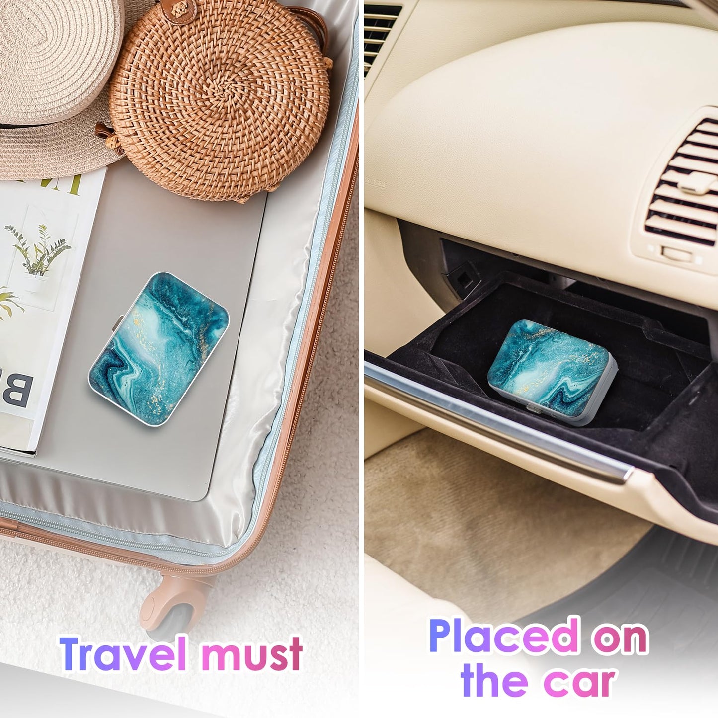 Gerkia Dental Floss Portable Case | Travel Floss Dispenser – Blue Ocean