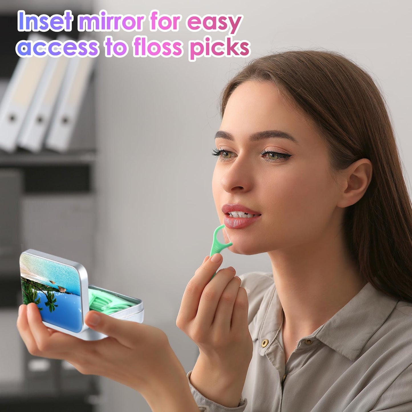 Gerkia Dental Floss Portable Case – Travel Dispenser for Floss Picks