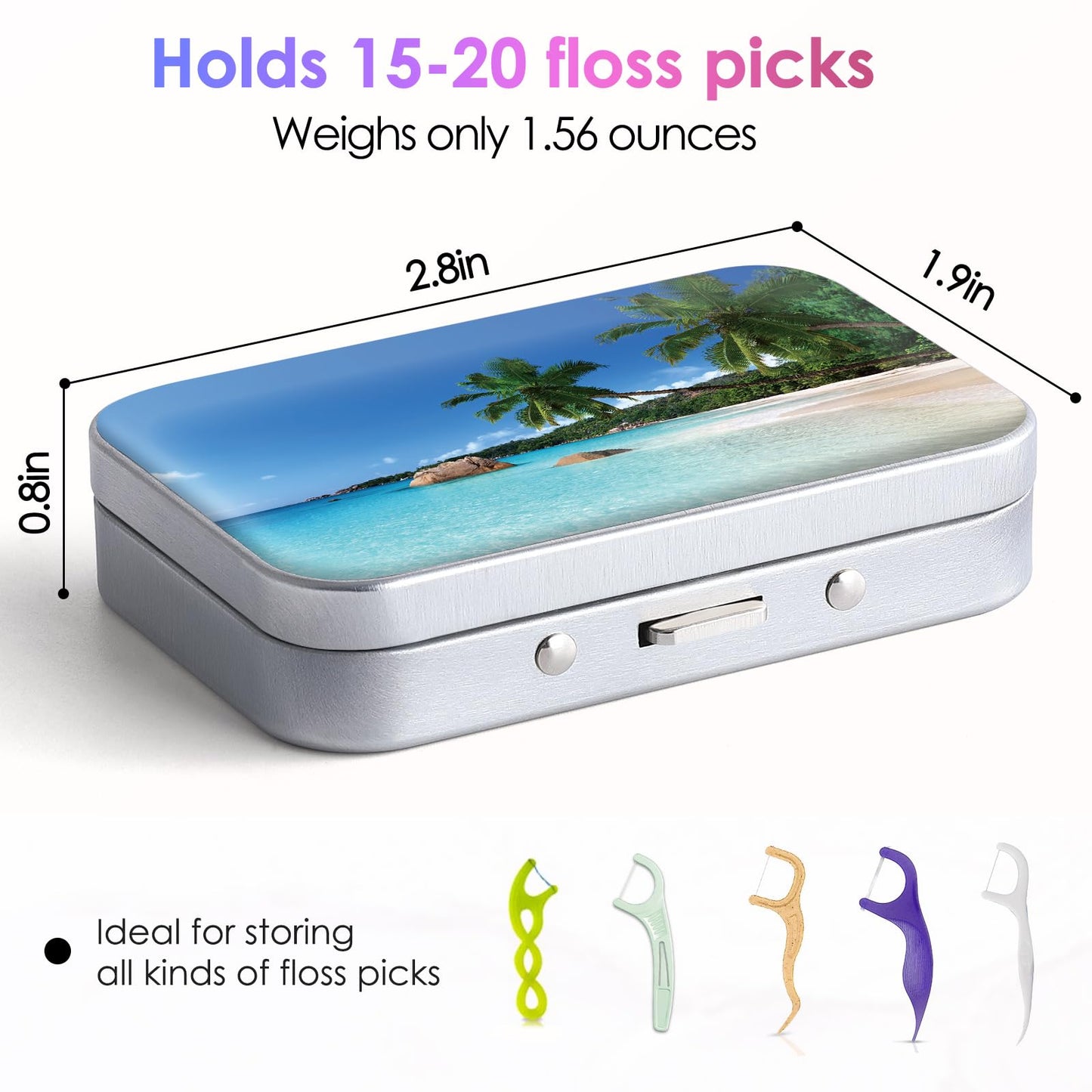 Gerkia Dental Floss Portable Case – Travel Dispenser for Floss Picks