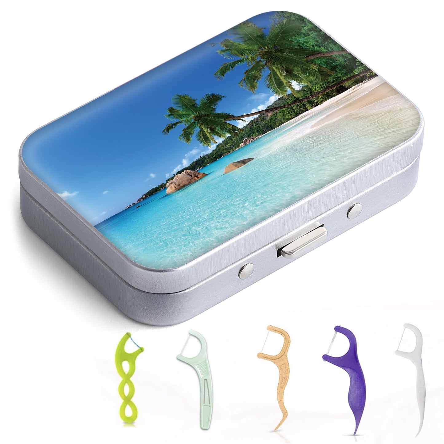 Gerkia Dental Floss Portable Case – Travel Dispenser for Floss Picks