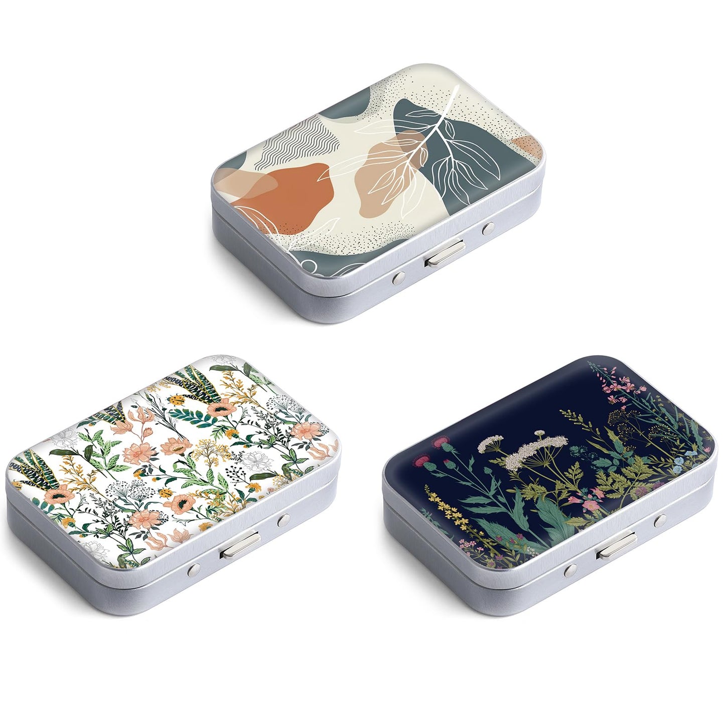 Gerkia Dental Floss Portable Case – Floral 3-Piece Travel Dispenser