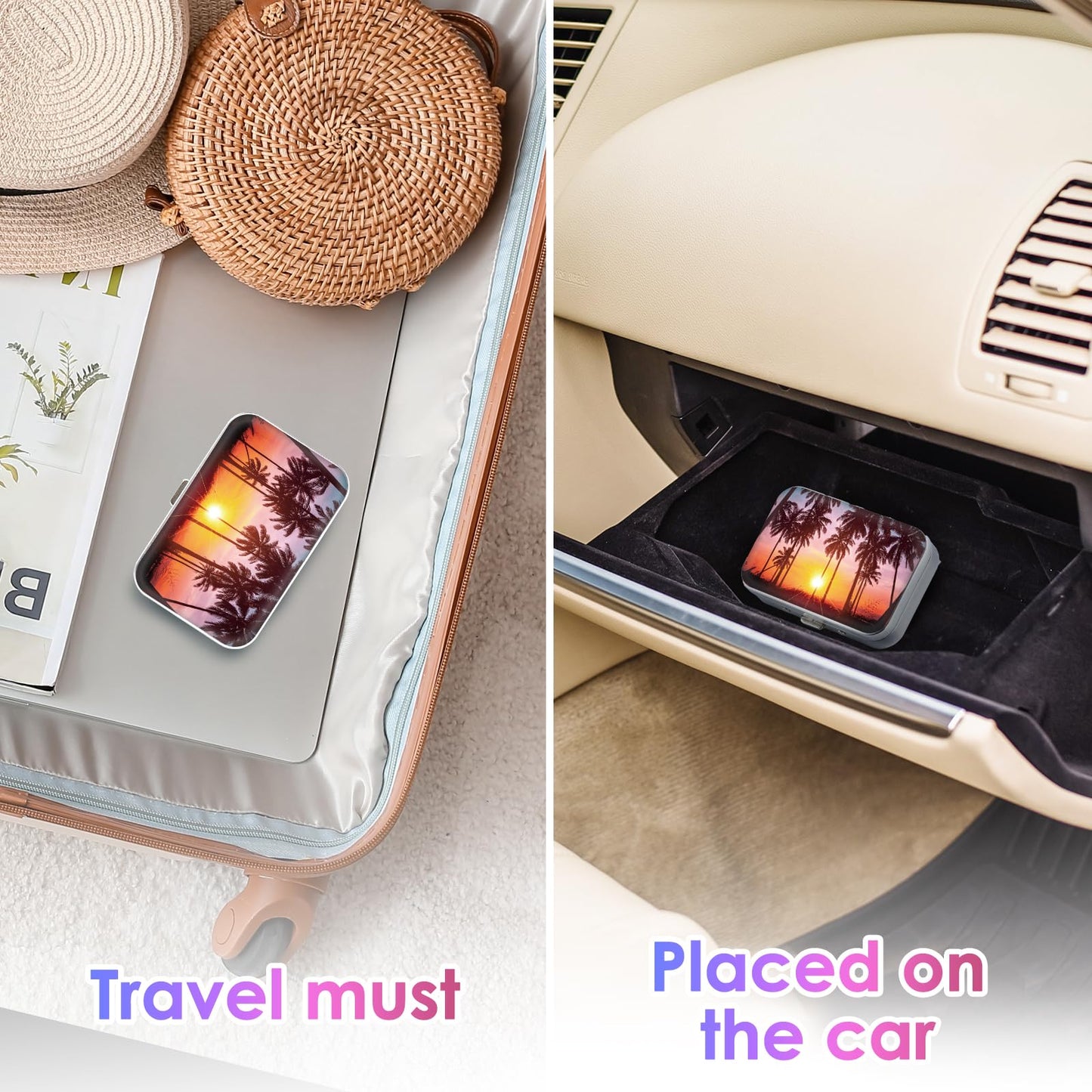 Gerkia Dental Floss Portable Case – Travel Floss Picks Dispenser (3-Piece)