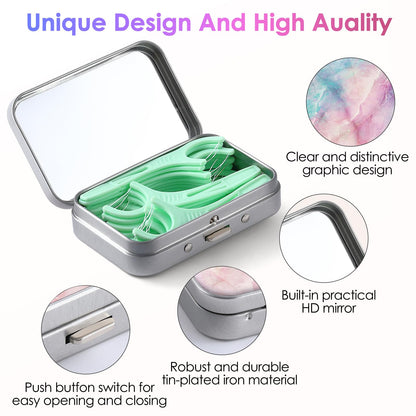 Gerkia Dental Floss Portable Case – Marble Travel Floss Dispenser